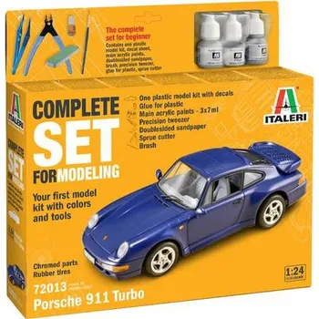 Plastikový model Porsche 911 - obsahuje barvy a lepidlo - Italeri Model Set 72013