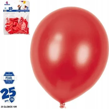 Balónek Ouda Party - Červené perleťové balónky 10 palců - 25-30 kusů