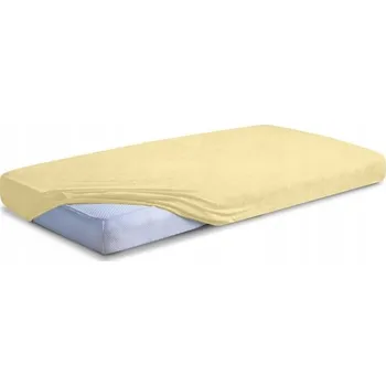 Prostěradlo Froté prostěradlo 140x200x20 s gumou, krémové Cl