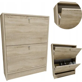 Šatní skříň Botník RUB260SON dub sonoma, malá šatní skříň, regál na obuv, komoda