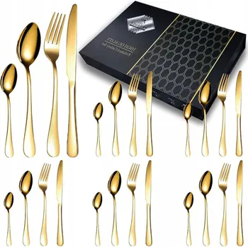 Příbor SADA PŘÍBORŮ 24 KS NEREZOVÁ OCEL JÍDELNÍ SADA VIDLIČKA LŽÍCE NŮŽ