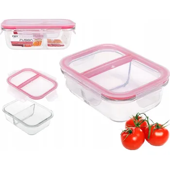 Dóza na potraviny Žáruvzdorná nádoba s víkem Ravi Fusion 600 ml průhledný