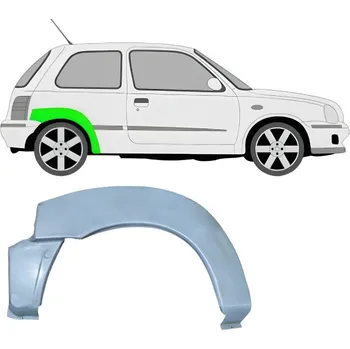 Blatník karosérie Lem zadního blatníku na Nissan Micra 1992- / Pravá