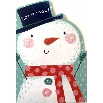 Obraz Vánoční přání 12,2 x 17,6 cm