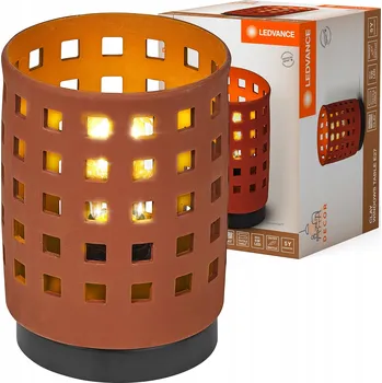 Lampička LEDVANCE DECOR Stolní lampa Clay Windows z hlíny, kovu, 1-plamenová, okenní