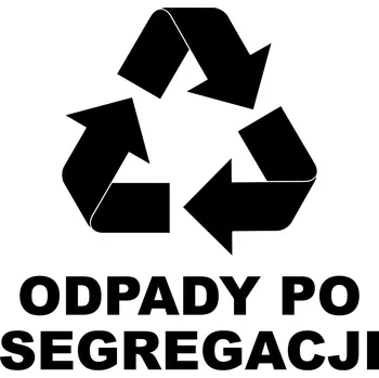 Odpadkový koš Nálepka koš na třídění odpadu SMĚSNÝ ODPAD