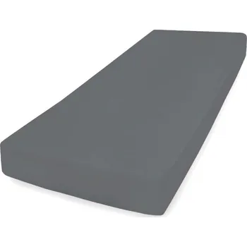 Prostěradlo Prémiové džersejové Prostěradlo s elastickým lemem 130x190, 140x200x30, grafit _45, MATEX