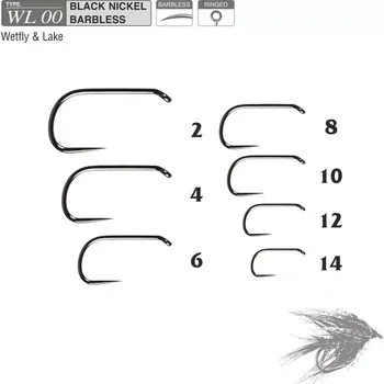 Rybářský háček Muškařské háčky Traper Hikara WL00 vel. 12