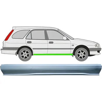 Prah karosérie Opravný plech prahu na Toyota Corolla 1997-2002 / Pravá