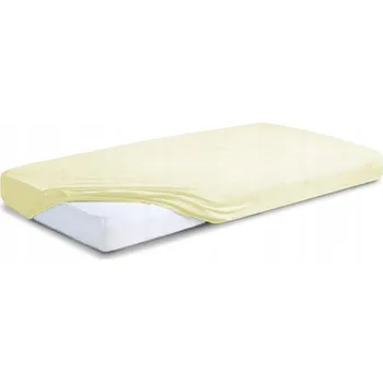 Prostěradlo Froté prostěradlo Premium s gumou 120x200 Krémové