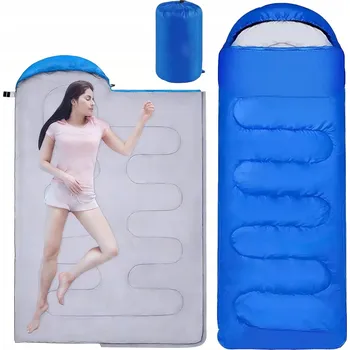 Spacák Turistický spací pytel s kapucí Teplá Mumie 210 cm 2v1, Lehký + Obal