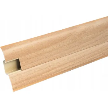 soklová lišta Podlahová lišta 62mm PVC BUK - VZORKY