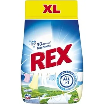 Prací prášek REX prací prášek Amazonia Freshness 50 praní, 2,75kg (cs, Rex)