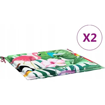 Podsedák Podušky na zahradní židli 2 ks vícebarevné 50x50x4 cm textil