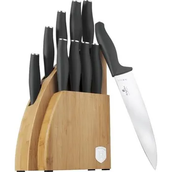 Sada nožů Berlingerhaus se stojanem BAMBOO 10 ks Antracit Collection