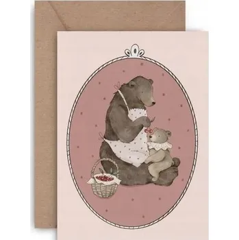 Obraz Přáníčko Mommy Bear 12x17 cm - Den matek, Narozeniny, Svátek