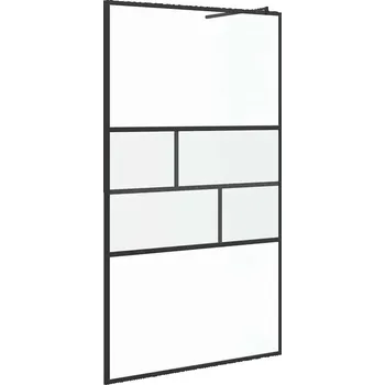 Sprchová stěna walk-in Černá 80 x 195 x 0,5 cm