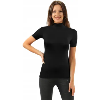 Dámské tričko Tričko dámské Felicja krátký rukáv rolák Černé L
