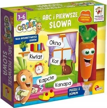Dřevěná hračka Carotina - ABC a první slova, lisciani