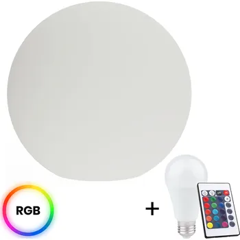 Dekorativní svítidlo Exteriérové ​​svítidlo Globo + LED žárovka E27 RGB 10w + dálkové ovládání, (fi 40cm)