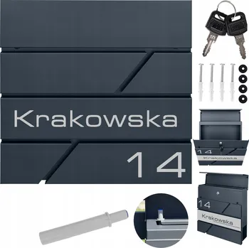 Poštovní schránka Poštovní schránka euroschránka s přihrádkou na noviny M-TEC šedá