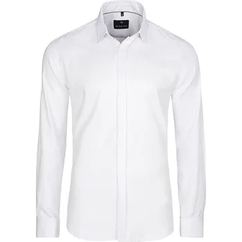 Pánská košile PÁNSKÁ KOŠILE DI SELENTINO BÍLÁ NA MANŽETOVÉ KNOFLÍČKY SLIM FIT - Košile: 46