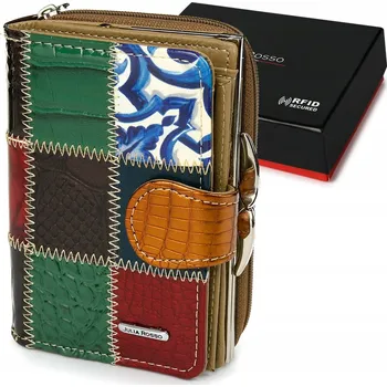 Peněženka Peněženka Julia Rosso z pravé kůže, vícebarevná, velká, s RFiD