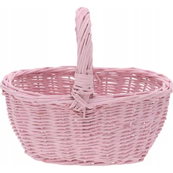 Nákupní košík Proutěný košík růžový 1 ks