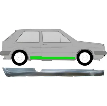 Prah karosérie Opravný plech prahu / Pravá VW Golf II 82-92