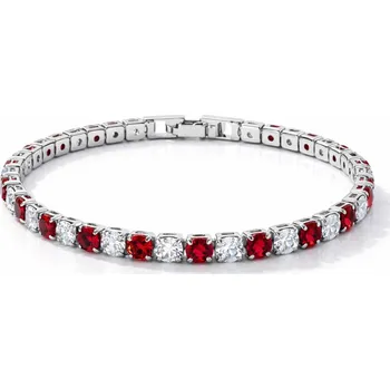 Náramek Sisi Jewelry Náramek s červenými zirkony Robertina NR2320-KSB00001(31)/17 Červená 17 cm