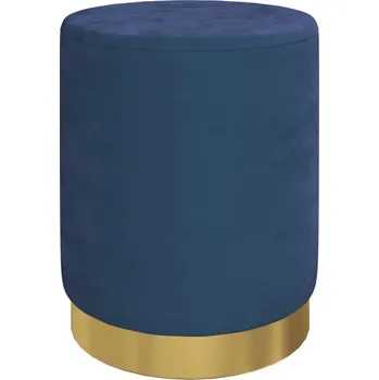 Taburet VidaXL Čalouněný Taburet modrý