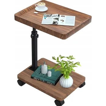 Konferenční stolek MOBILNÍ STOLEK / STOLEK POD NOTEBOOK POČÍTAČ NA KOLEČKÁCH, VÝŠKOVĚ NASTAVITELNÝ