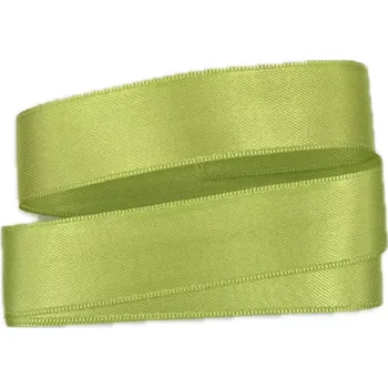 Stuha Stuha taftová Peareen hráškově zelená 25mmx3m (7,-Kč/m) (Stuha taftová, barva hráškově zelená, oboustranná, tkaním zesílené okraje, skládaná)