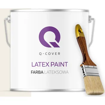 barva na zeď Barva barva na stěny 5L Hluboká matná bílá Zlomená v béžové barvě H3884 + Dárek