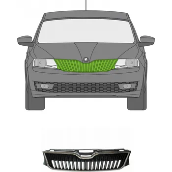 Kapota Maska kapoty Škoda Rapid / 12-19