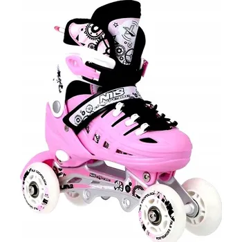 Kolečkové brusle BRUSLE 2V1 RŮŽOVÉ 4v1 BRUSLE 2V1 KOLEČKOVÉ BRUSLE vel. S(31-34) NILS EXTREME