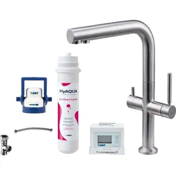 kielle Wimeo Dřezová baterie včetně filtrace, broušená nerez