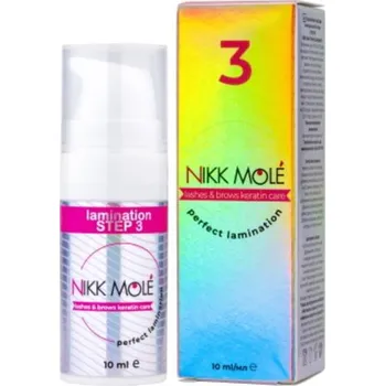 Péče o řasy a obočí Nikk Mole Perfect Lamination – Lashes & Brows Keratin Care – krok 3 – 10 ml