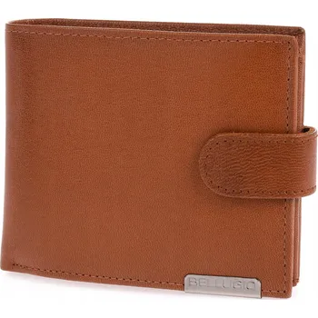 Peněženka Peněženka Bellugio , přírodní kůže, hnědá - muž