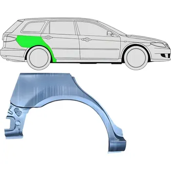 Blatník karosérie Lem zadního blatníku / Pravá Mazda 6 2002-2008 combi