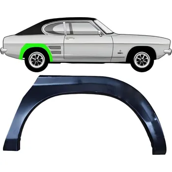 Blatník karosérie Lem zadního blatníku na Ford Capri 1968-1974 / Pravá