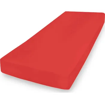 Prostěradlo Prześcieradło JERSEY Premium s gumou 120x200 Červené