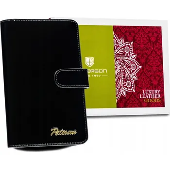 Peněženka Peterson dámská peněženka z pravé kůže, černá