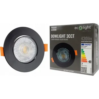 Stropní svítidlo Ecolight 7 W černé