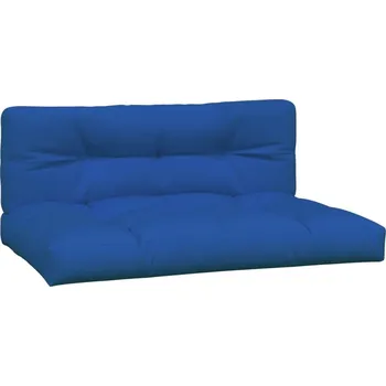 Podsedák Polštáře na pohovku z palet, 2 ks, kobaltové, tkanina