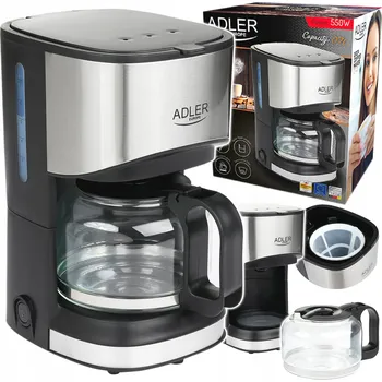 Kávovar Překapávací kávovar Adler AD4407 550 W černý