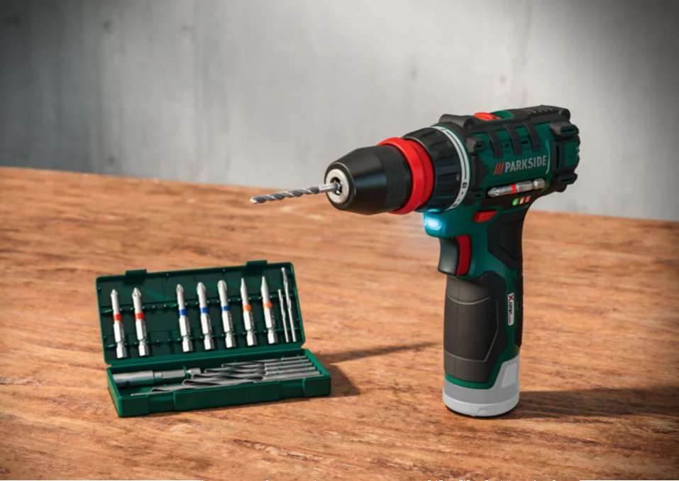 Akumulátorový vrtací šroubovák PARKSIDE® 12 V "PBSA 12 E4", bez baterie a nabíječky | 100357466