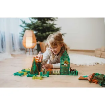 ostatní stavebnice MagnetiQ Magnetická stavebnice Džungle 80 ks