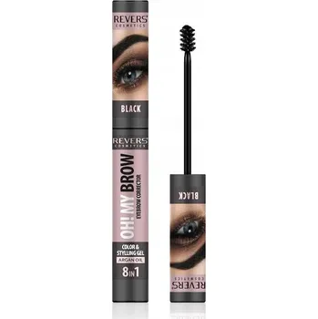 Tužka na obočí REVERS OH! MY BROW - Black - Stylingový gel-korektor na obočí 7 ml