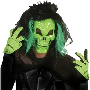 Karnevalová maska Maska lebka s rukavicemi